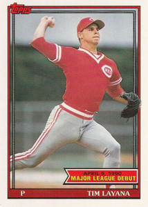 1991 Topps 1990 Debut #82 Tim Layana NM-MT Cincinnati Reds 