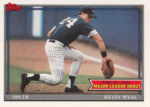 1991 Topps 1990 Debut #92 Kevin Maas NM-MT New York Yankees 