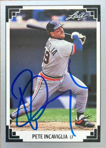 Pete Incaviglia Signed 2011 TriStar Obak Baseball Card - Oklahoma