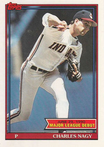 1991 Topps 1990 Debut #114 Charles Nagy NM-MT Cleveland Indians 