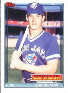 1991 Topps 1990 Debut #127 Tom Quinlan NM-MT Toronto Blue Jays 