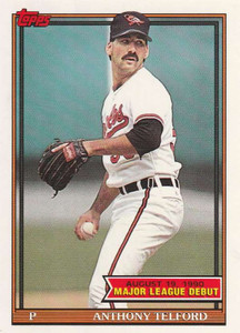 1991 Topps 1990 Debut #152 Anthony Telford NM-MT Baltimore Orioles 