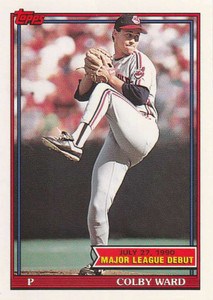 1991 Topps 1990 Debut #164 Colby Ward NM-MT Cleveland Indians 