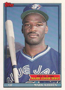 1991 Topps 1990 Debut #167 Mark Whiten NM-MT Toronto Blue Jays 