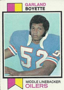 1973 Topps #121 Garland Boyette VG Houston Oilers 