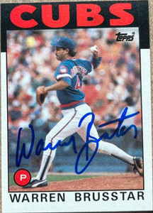 Warren Brusstar Autographed 1986 Topps #564