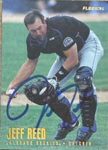 Jeff Reed Autographed 1996 Fleer Update #U130 Colorado Rockies Card