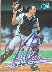 Jeff Reed Autographed 1997 Fleer Ultra #188 Colorado Rockies Card