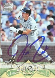 Jeff Reed Autographed 1998 Pacific Paramount #156 Colorado Rockies Card