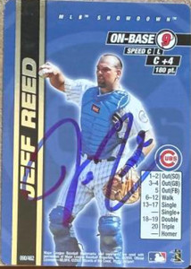 Jeff Reed Autographed 2000 MLB Showdown Unlimited #090 Chicago Cubs Card