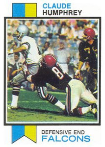 1973 Topps #200 Claude Humphrey VG Atlanta Falcons 