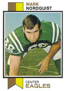 1973 Topps #212 Mark Nordquist VG Philadelphia Eagles 