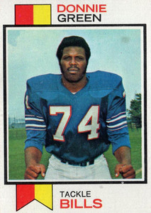 1973 Topps #258 Donnie Green VG RC Rookie Buffalo Bills 