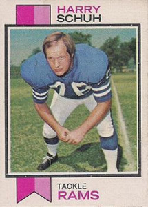 1973 Topps #273 Harry Schuh VG Los Angeles Rams 