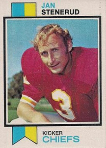 1973 Topps #285 Jan Stenerud VG Kansas City Chiefs 