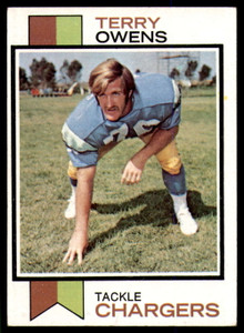 1973 Topps #284 Terry Owens VG San Diego Chargers 