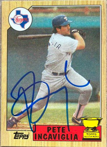 Pete Incaviglia Autographed 2005 Topps Rookie Cup Reprints #58