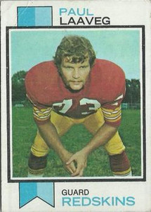1973 Topps #339 Paul Laaveg VG Washington Redskins 