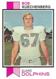 1973 Topps #367 Bob Kuechenberg VG RC Rookie Miami Dolphins 