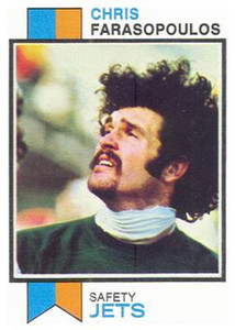 1973 Topps #374 Chris Farasopoulos VG New York Jets 