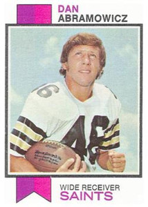1973 Topps #383 Dan Abramowicz VG New Orleans Saints 