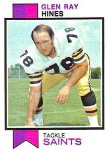 1973 Topps #432 Glen Ray Hines VG New Orleans Saints 