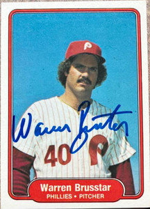 Warren Brusstar Autographed 1982 Fleer #242 Philadelphia Phillies Card