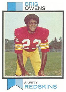 1973 Topps #442 Brig Owens VG Washington Redskins 