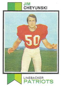 1973 Topps #458 Jim Cheyunski VG New England Patriots 
