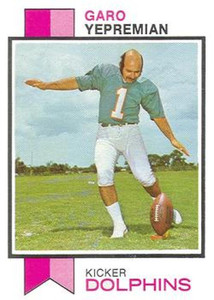 1973 Topps #465 Garo Yepremian VG Miami Dolphins 