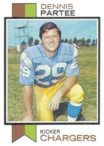 1973 Topps #483 Dennis Partee VG San Diego Chargers 