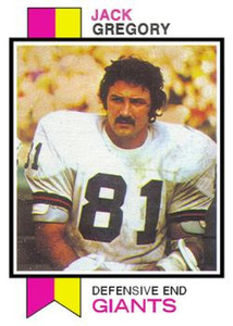 1973 Topps #490 Jack Gregory VG RC Rookie New York Giants 
