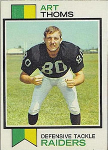 1973 Topps #502 Art Thoms VG RC Rookie Oakland Raiders 