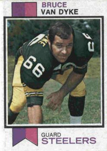 1973 Topps #505 Bruce Van Dyke VG Pittsburgh Steelers 