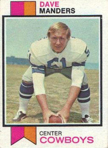 1973 Topps #526 Dave Manders VG Dallas Cowboys 