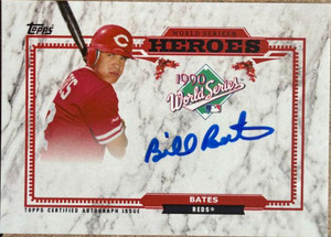 Billy Bates Autographed Topps World Series Heroes Style Custom Cincinnati Reds Card #2