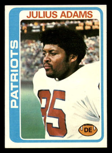 1978 Topps #401 Julius Adams VG  New England Patriots 