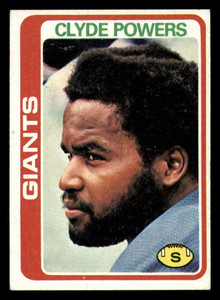 1978 Topps #452 Clyde Powers VG  New York Giants 