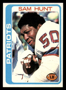 1978 Topps #461 Sam Hunt VG  New England Patriots 