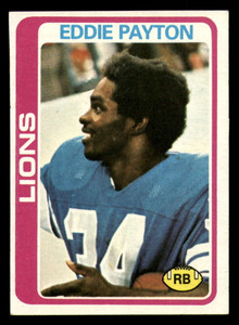 1978 Topps #487 Eddie Payton VG  RC Rookie Detroit Lions 