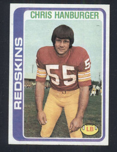 1978 Topps #495 Chris Hanburger VG  Washington Redskins 