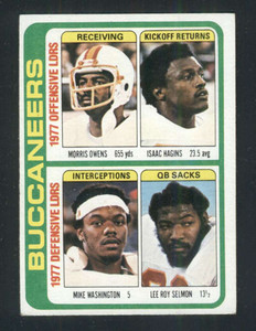 1978 Topps #527 Morris Owens/Isaac Hagins/Mike Washington/Lee Roy Selmon TL VG  Tampa Bay Buccaneers 