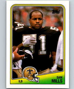 1988 Topps #65 Sam Mills NM-MT  RC Rookie New Orleans Saints 