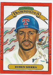 1990 Donruss #3b Ruben Sierra DK UER NM-MT Texas Rangers 