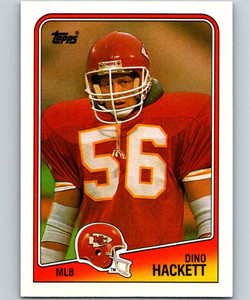 1988 Topps #370 Dino Hackett NM-MT  RC Rookie Kansas City Chiefs 