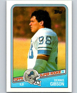1988 Topps #380 Dennis Gibson NM-MT  RC Rookie Detroit Lions 