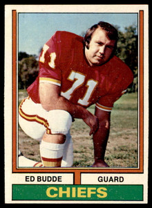 1974 Topps #108 Ed Budde VG Kansas City Chiefs 
