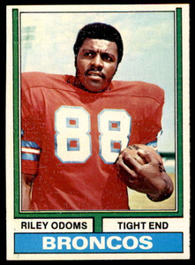1974 Topps #89 Riley Odoms VG RC Rookie Denver Broncos 
