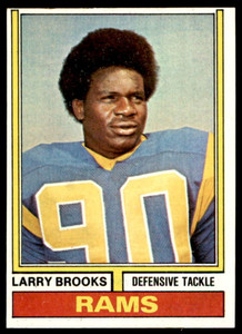1974 Topps #493 Larry Brooks VG Los Angeles Rams 