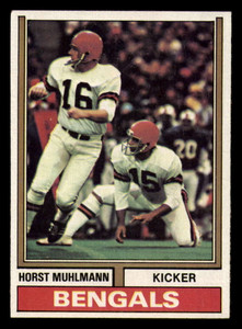 1974 Topps #465 Horst Muhlmann VG Cincinnati Bengals 